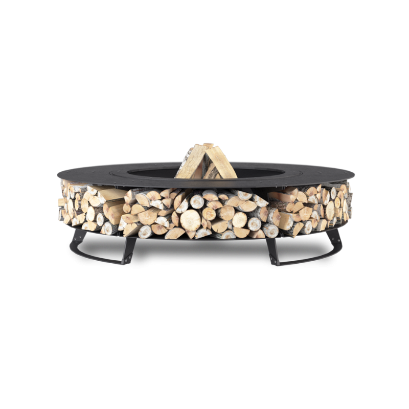 Palenisko ogrodowe Hetta Wood 150 Black Inox Hetta Supply