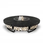 Palenisko ogrodowe Hetta Round 120 Black Inox Granit Monumental Hetta Supply