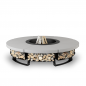 Palenisko ogrodowe Hetta Round 155 Black Inox Beton Hetta Supply