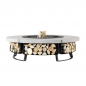 Palenisko ogrodowe Hetta Round 155 Black Inox Beton Hetta Supply