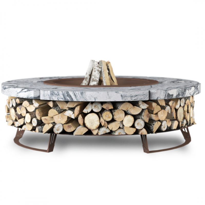 Palenisko ogrodowe Hetta Round 155 Corten Granit Viscount Hetta Supply
