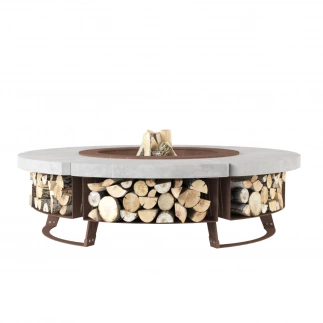 Palenisko ogrodowe Hetta Round 230 Corten Beton Hetta Supply