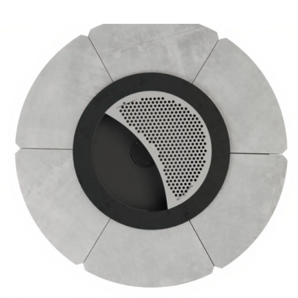 Palenisko ogrodowe Hetta Round 230 Black Inox Beton Hetta Supply