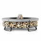 Palenisko ogrodowe Hetta Round 230 Black Inox Beton Hetta Supply
