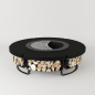 Palenisko ogrodowe Hetta Round 230 Black Inox Granit Monumental Hetta Supply