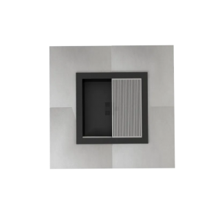 Palenisko ogrodowe Hetta Square 120 Corten Granit Monumental Hetta Supply