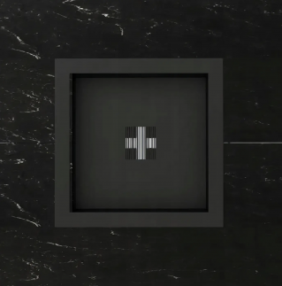 Palenisko ogrodowe Hetta Square 120 Black Inox Granit Monumental Hetta Supply