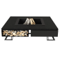 Palenisko ogrodowe Hetta Square 120 Inox Granit Monumental Hetta Supply