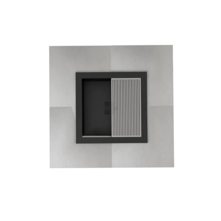 Palenisko ogrodowe Hetta Square 140 Stal Granit Viscount Hetta Supply