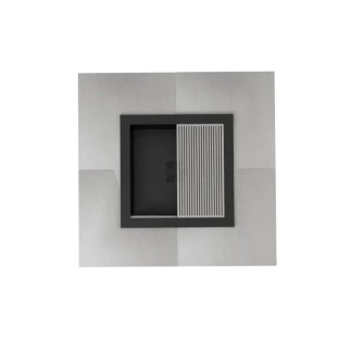Palenisko ogrodowe Hetta Square 140 Corten Granit Viscount Hetta Supply
