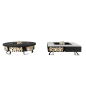 Palenisko ogrodowe Hetta Square 140 Black Inox Granit Viscount Hetta Supply
