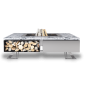 Palenisko ogrodowe Hetta Square 180 Inox Granit Viscount Hetta Supply