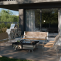 Palenisko ogrodowe Hetta Square 180 Inox Granit Monumental Hetta Supply