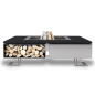 Palenisko ogrodowe Hetta Square 180 Inox Granit Monumental Hetta Supply