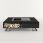 Palenisko ogrodowe Hetta Square 180 Stal Granit Viscount Hetta Supply