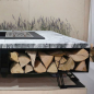 Palenisko ogrodowe Hetta Square 180 Stal Granit Viscount Hetta Supply