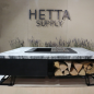 Palenisko ogrodowe Hetta Square 180 Stal Granit Viscount Hetta Supply