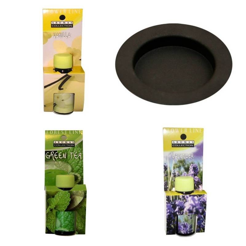 Zestaw do aromaterapii - pojemnik do aromaterapii, 3x olejek zapachowy Zestaw do aromaterapii - pojemnik do aromaterapii, 3x olejek zapachowy