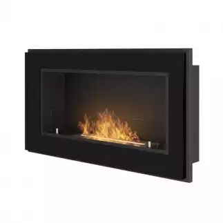 Biokominek Frame 900 Czarny z szybą Simple Fire