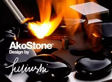Kamienie dekoracyjne czarne AkoStone - 14 sztuk
