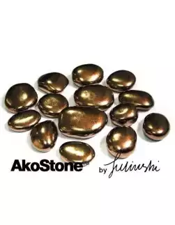 Kamienie dekoracyjne złote AkoStone - 14 sztuk
