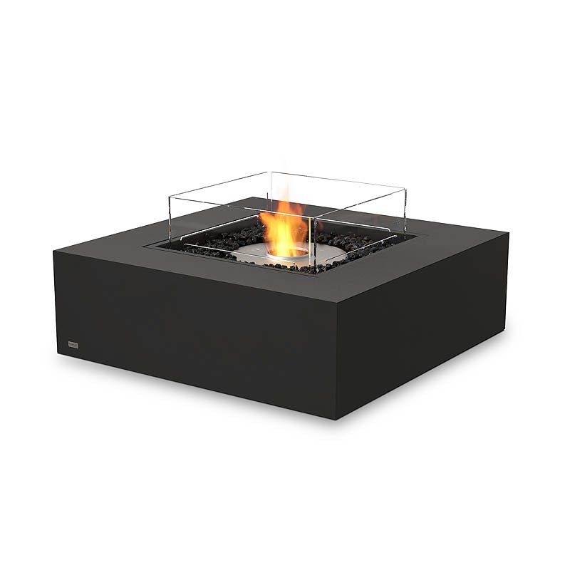 Biokominek wolnostojący Base 40 SS Graphite z szybą EcoSmart Fire Biokominek wolnostojący Base 40 SS Graphite z szybą EcoSmart Fire