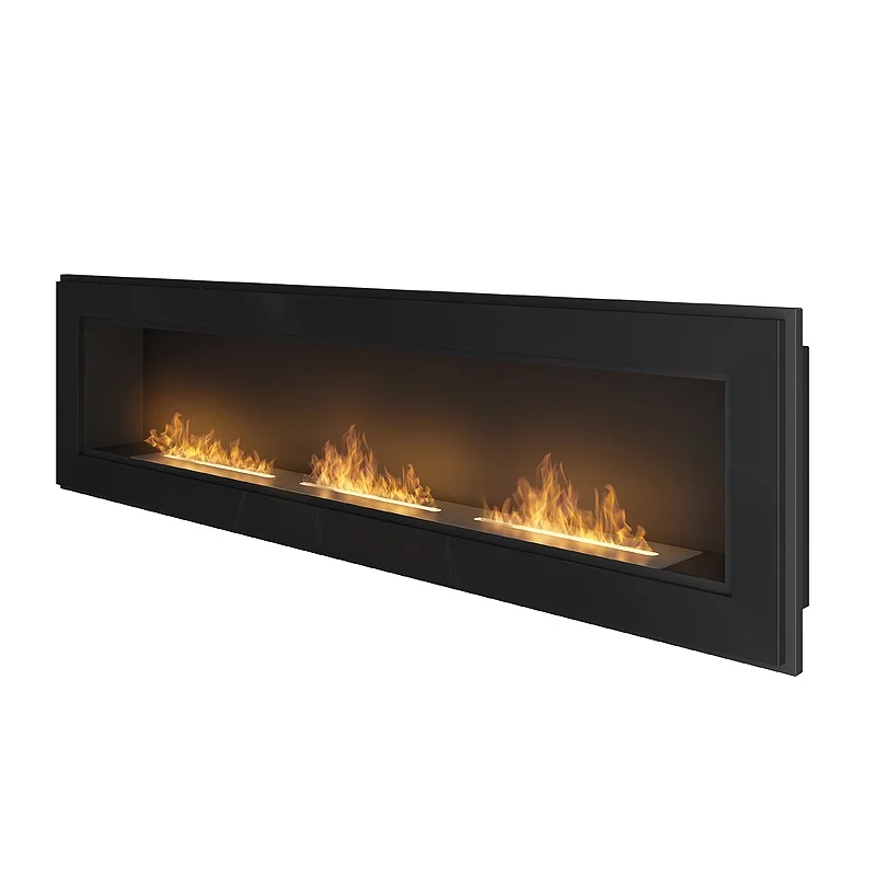 Biokominek wiszący Frame 1800 Czarny Simple Fire Biokominek wiszący Frame 1800 Czarny Simple Fire