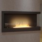 Biokominek Corner R 900 z szybą Simple Fire