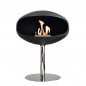 Biokominek stojący Pedestal Standing Black with Stainless Steel Cocoon Fires Biokominek stojący Pedestal Standing Black with Stainless Steel Cocoon Fires
