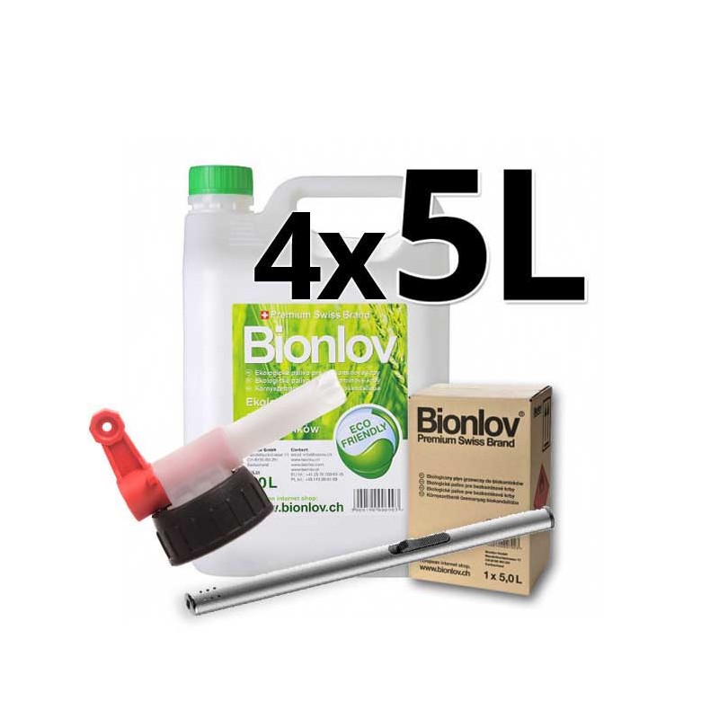 Zestaw Bionlov premium 20L + kranik + zapalniczka