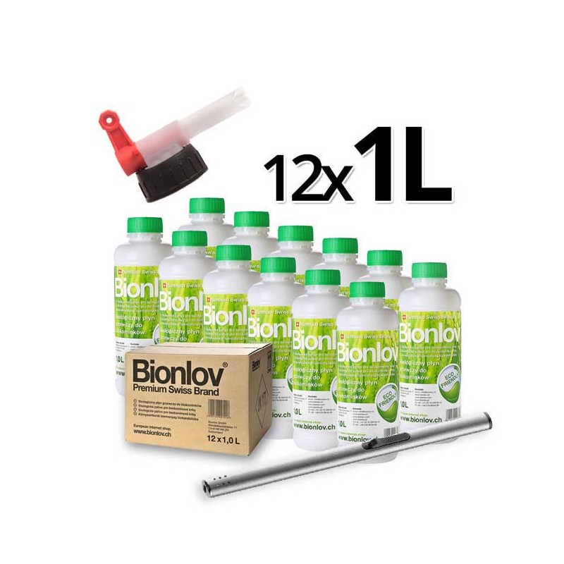 Biopaliwo Premium Bionlov 12L + kranik + zapalniczka