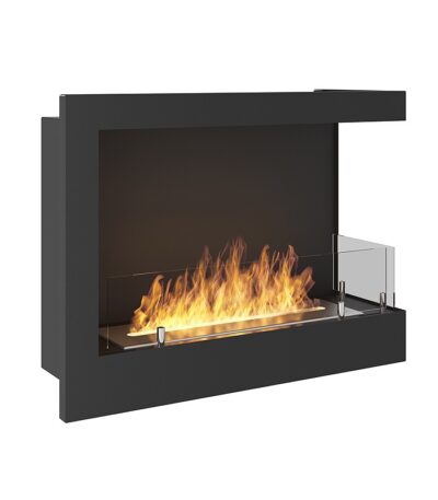 Biokominek narożny Corner R 600 z szybą Simple Fire