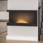 Biokominek Corner L 900 z szybą Simple Fire