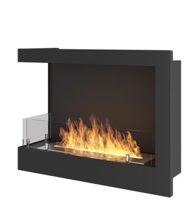 Biokominek Corner L 600 z szybą Simple Fire