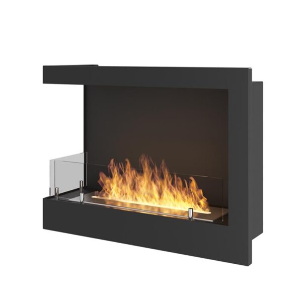 Biokominek Corner L 600 z szybą Simple Fire