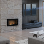 Biokominek Frame 900 Czarny Matowy z szybą Simple Fire - obrazek 3