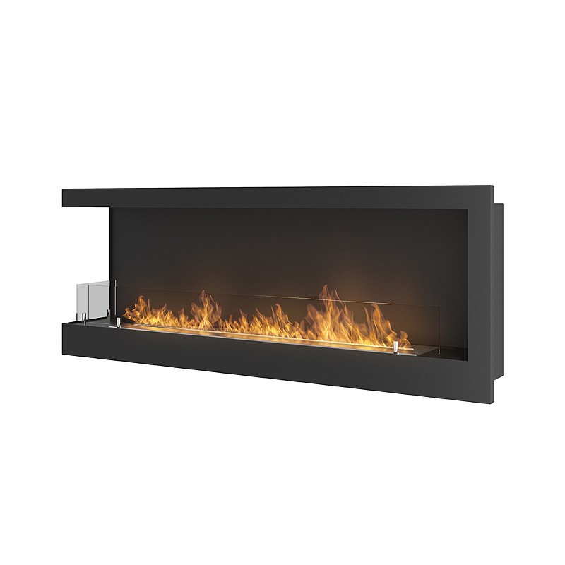 Biokominek Corner L 1200 z szybą Simple Fire