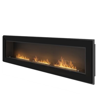 Biokominek Frame 1800 Czarny z szybą Simple Fire