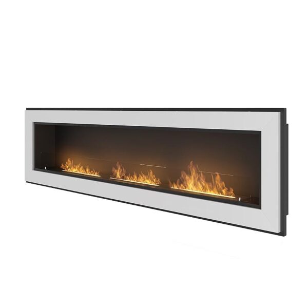 Biokominek Frame 1800 Biały z szybą Simple Fire