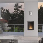 Biokominek Frame 550 Czarny z szybą Simple Fire