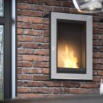 Biokominek Frame 550 Biały z szybą Simple Fire