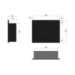 Biokominek Frame 600 Czarny Simple Fire