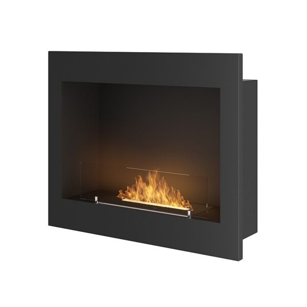 Biokominek Frame 600 Czarny z szybą Simple Fire