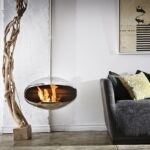 Biokominek Aeris Hanging Stainless Steel Cocoon Fires
