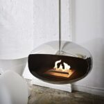 Biokominek Aeris Hanging Stainless Steel Cocoon Fires