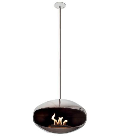 Biokominek Aeris Hanging Stainless Steel Cocoon Fires