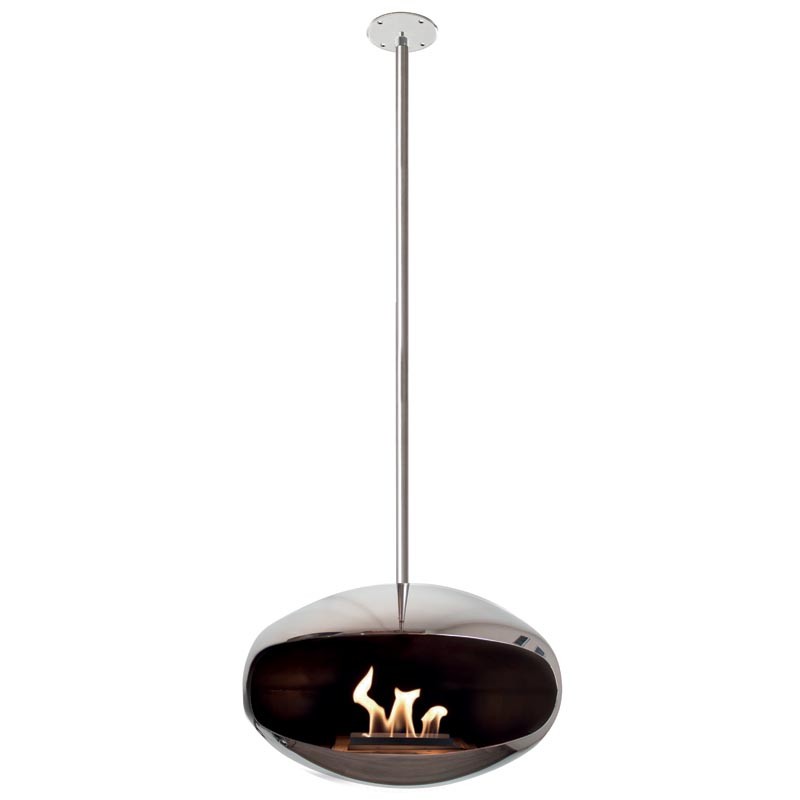 Biokominek Aeris Hanging Stainless Steel Cocoon Fires