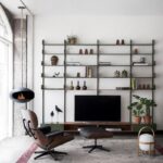 Biokominek Aeris Hanging Black with Stainless Steel Cocoon Fires