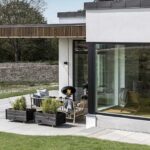 Biokominek Aeris Hanging Black with Stainless Steel Cocoon Fires