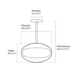 Biokominek Aeris Hanging Black with Stainless Steel Cocoon Fires